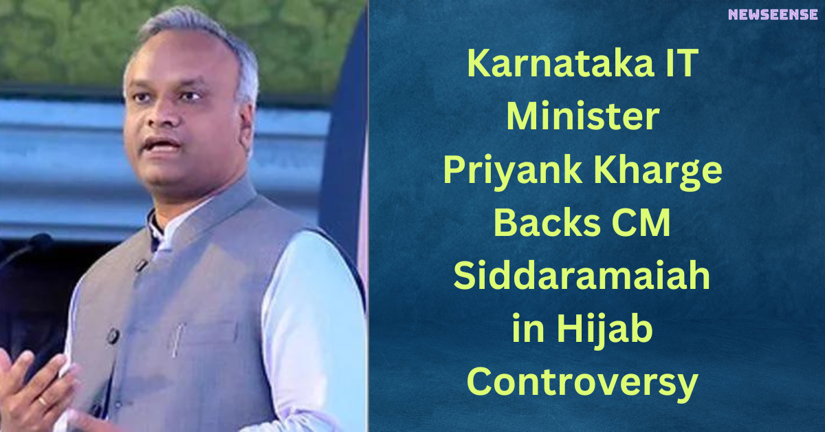 Karnataka IT Minister Priyank Kharge Backs CM Siddaramaiah in Hijab Controversy