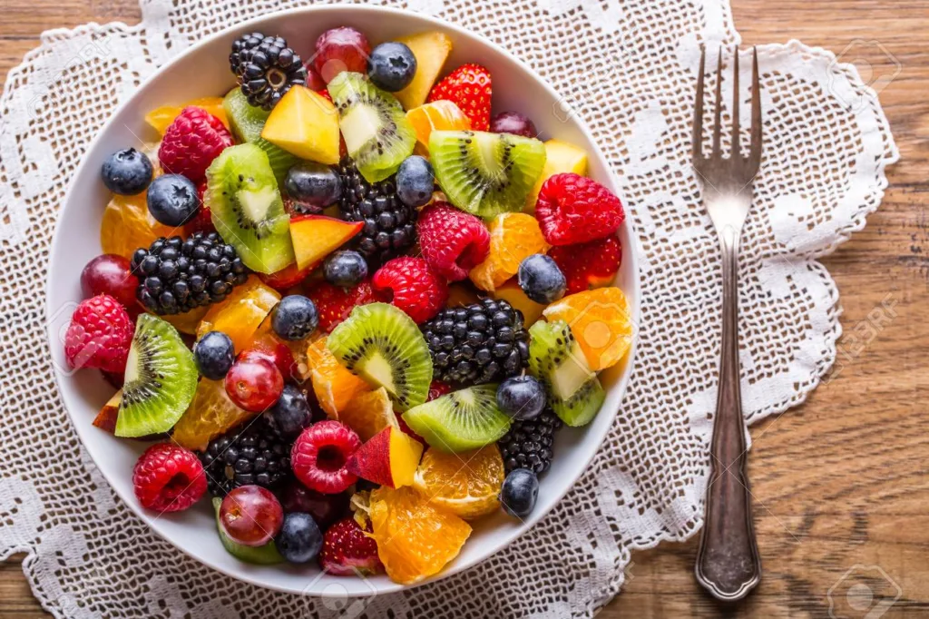 A bowl of mixed fruit