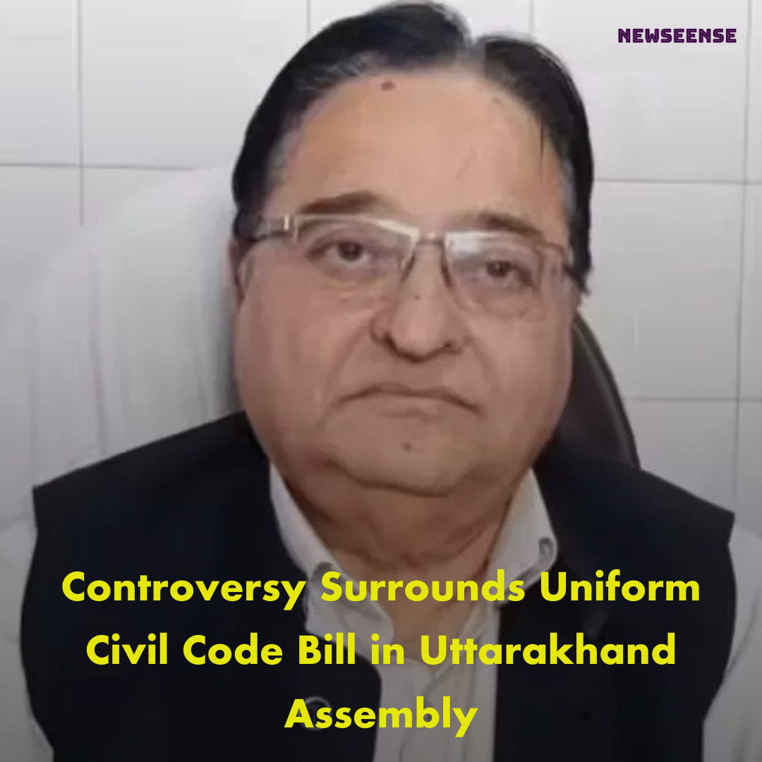 Controversy Surrounds Uniform Civil Code Bill in Uttarakhand Assembly