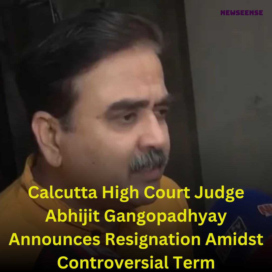 Calcutta High Court Judge Abhijit Gangopadhyay Announces Resignation Amidst Controversial Term