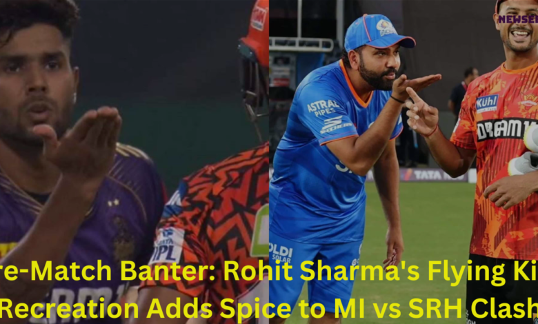 Pre-Match Banter: Rohit Sharma's Flying Kiss Recreation Adds Spice to MI vs SRH Clash